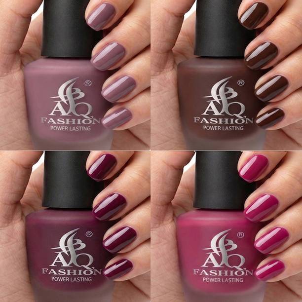 AQ FASHION New 4 piece shine nail polish Combo w788 Multicolor