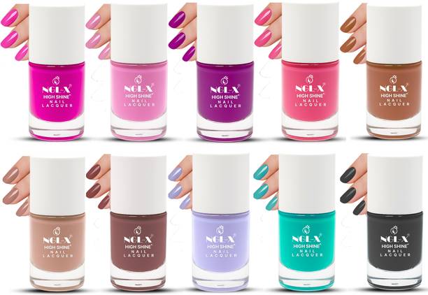 ngl-x Quick Dry Long Lasting Nail Polish Combo A10P12 A10P12