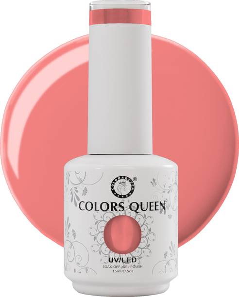 COLORS QUEEN UV LED Soak Off Long Lasting Gel Nail Polish with High Shine Lasts Upto 28 Days Shade - 124