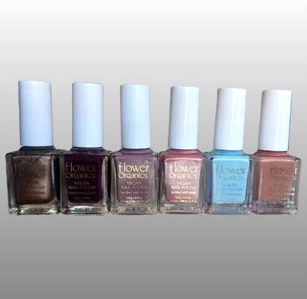 Flower Organics Nail_Polish_6 15COPPER_CHIMNEY, 24HATEYOU, 27FOXTRAIL, 31RAHUL, 30YUUVAN, 34KISSME