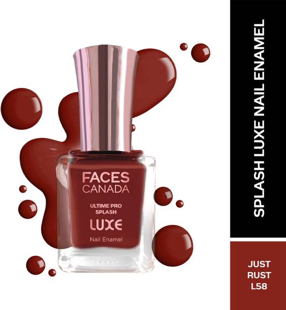 FACES CANADA Ultime Pro Splash Luxe Nail Enamel | Glossy Finish | Quick Drying Just Rust (L58)