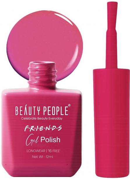BEAUTY PEOPLE Friends Gel Nail Polish, 16-Free Formula, Vibrant Shade, Magenta Muse, 12ml Magenta Muse