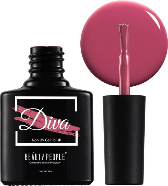 BEAUTY PEOPLE Diva Nail Polish, 21-Free Formula, Vibrant Shade, Rosé Glow, 8ml Rosé Glow