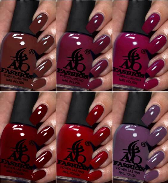 AQ FASHION 72 Quick Drying Long Lasting High Shine Nail Polish For Women and Girl Combo Set Multicolor