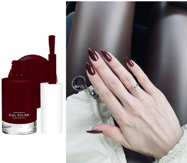 GABBU Quick Drying Long Lasting High Shine Nail Polish For Women and Girl black rose