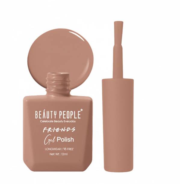 BEAUTY PEOPLE Friends Gel Nail Polish, 16-Free Formula, Vibrant Shade, Bare Beige, 12ml Bare Beige