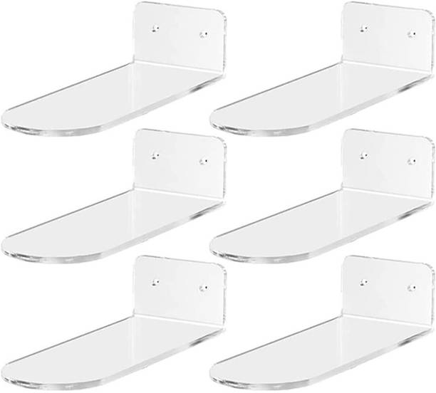 kshri Wall Mounted Shoe Rack Organizer | Floating Acrylic Shoe Display Shelf Metal Shoe Rack