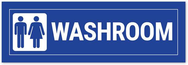 SignsExpress Plastic Washroom Name Plate Name Plate
