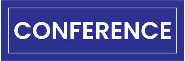 SignsExpress Plastic Conference Room Name Plate | (12x4 Inches Name Plate