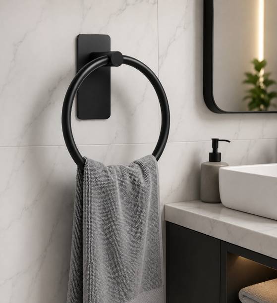 Bimex Towel Ring for Bathroom/Round Napkin Ring Bathroom Accessories (Stainless Steel) Set of 1 Napkin Rings