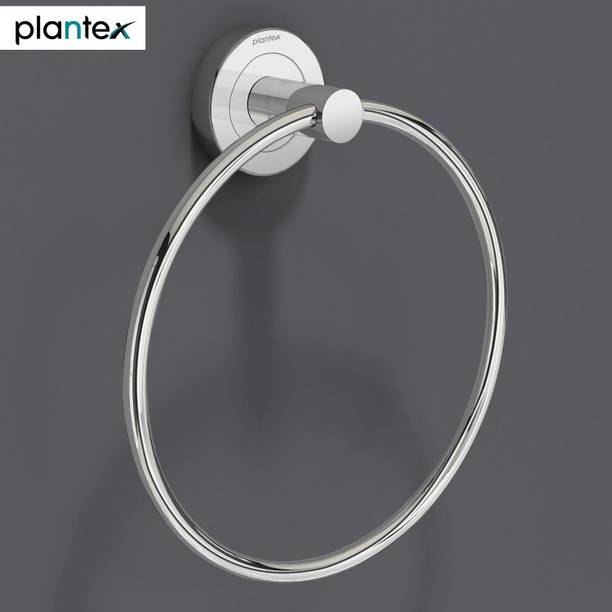 Plantex High Grade Stainless Steel Napkin Ring/Towel Ring/Napkin Holder/Towel Hanger/Bathroom Accessories (Chrome) - Round Set of 1 Napkin Rings