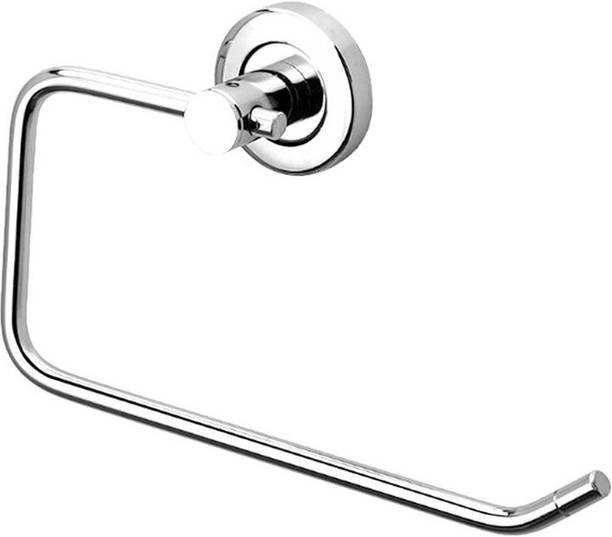RSP Quality Bit Half SQ. Flange Stainless Steel Towel Ring Holder - PACK OF 1 Set of 1 Napkin Rings
