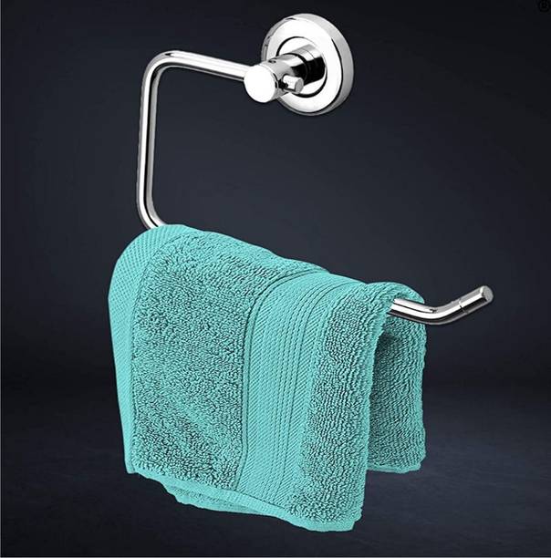 RSP Quality Bit Stainless Steel Flange Half Square Towel Holder for Bathroom, Kitchen(Pack of 1) Set of 1 Napkin Rings
