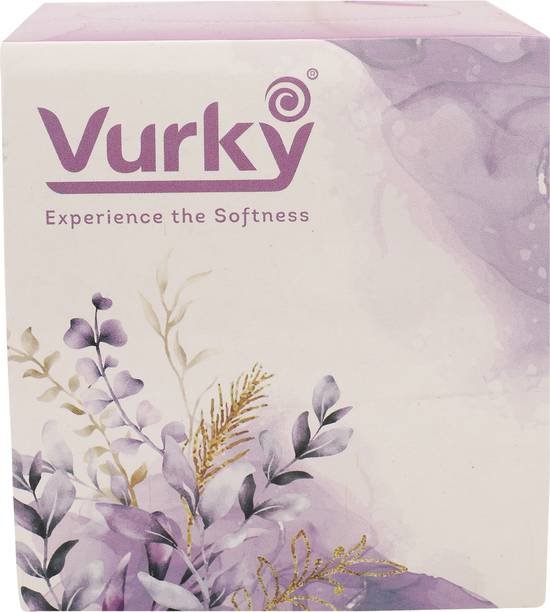 Vurky Cube Tissue – Pink | 100 Pulls | Soft, Stylish & Compact | Pack of 1 Pink Paper Napkins