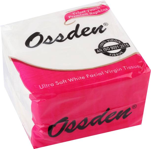 OSSDEN Buy 3 Napkin Get 1 Wet Tissue Free Combo Pack Of 3 Multicolor Paper Napkins