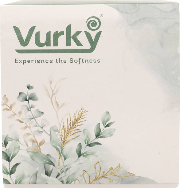 Vurky Cube Tissue – Green | 100 Pulls | Soft, Absorbent & Skin-Friendly | Pack of 1 Green Paper Napkins