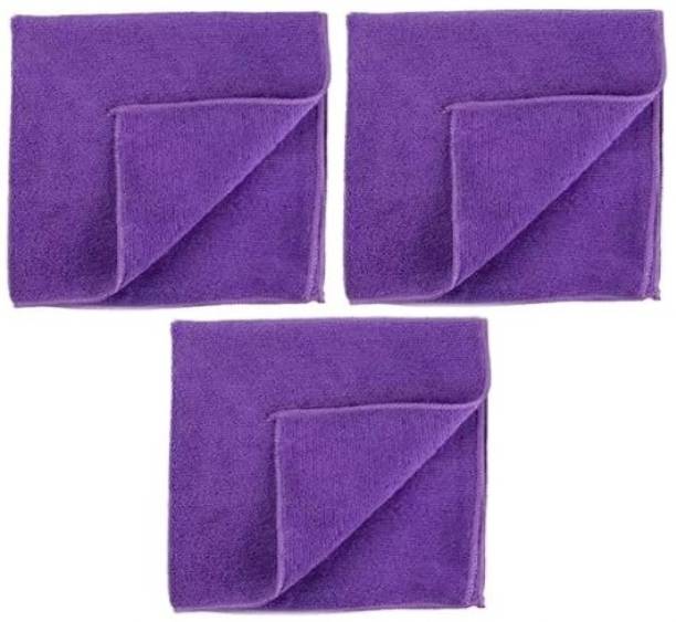 PITRADEV Best Absorbent Cleaning Cloth for House, Kitchen, Car, Window, Mirrors,Furniture Purple Cloth Napkins