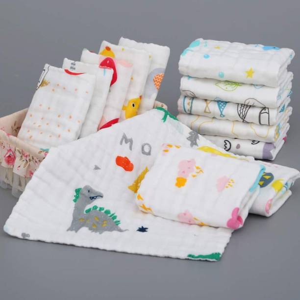 YSR Newborn Baby Extra Soft Hankies Reusable Napkins for Infants Toddlers White Cloth Napkins