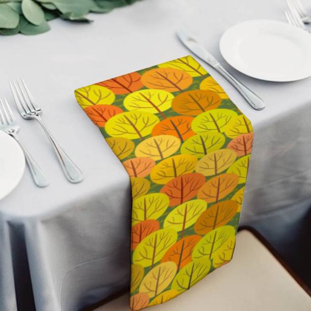 Artzfolio Autumn Forest Table Napkin 16 x 16 inch (41 x 41 cms); SET OF 6 PCS Multicolor Cloth Napkins