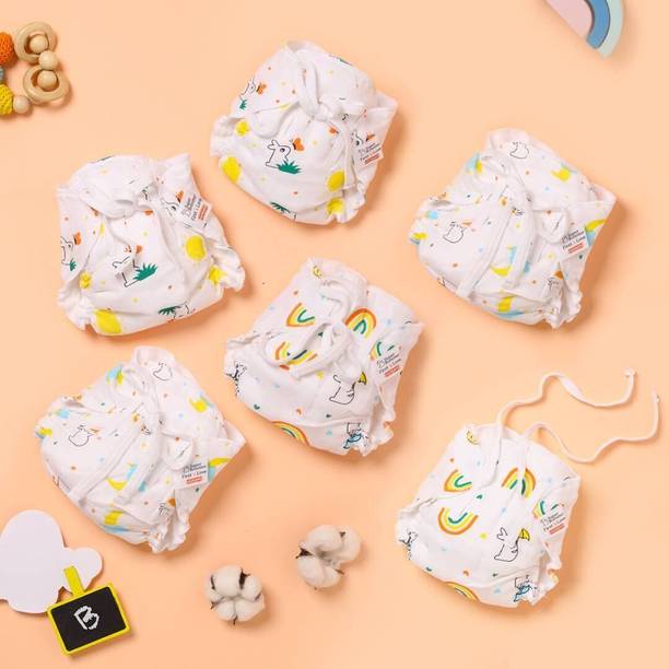 Superbottoms First Love Premium Muslin DryFeel Langot for Newborn Baby |0 - 9M|up to 5kg|6pcs