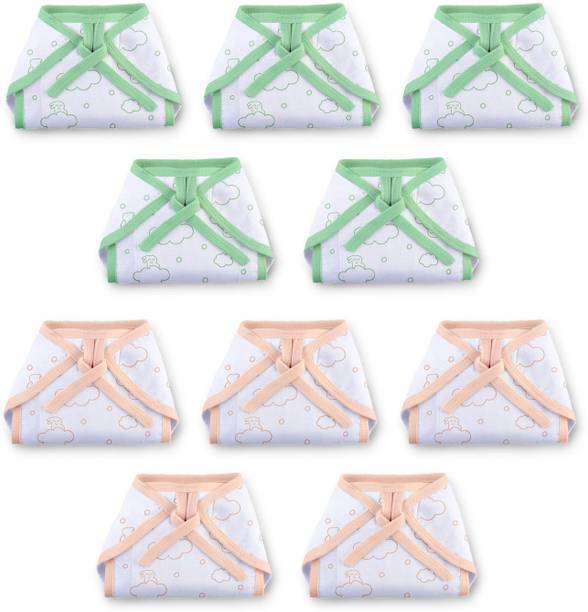 Superbottoms BASIC Cotton Langot | Double Layered | Soft & Breathable | Pack of 10 |up to 5kg