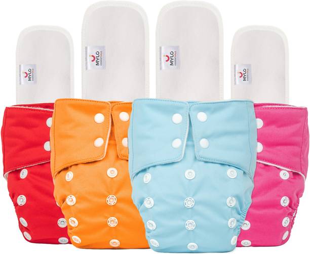 MYLO Baby Leak-Proof Baby Cloth Diaper | Reusable, Washable & Adjustable, 3M-3Y