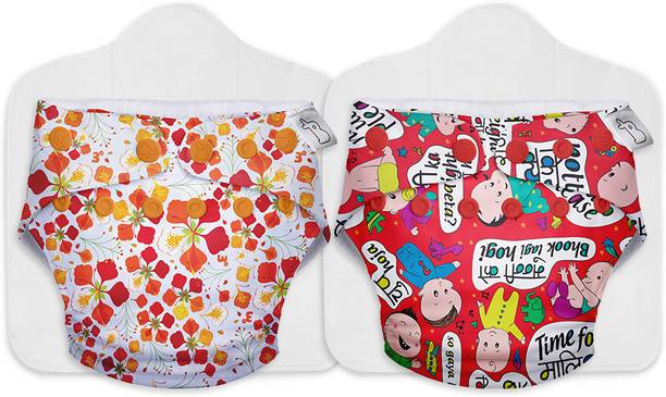 Superbottoms NEW UNO Freesize Cloth Diaper with 2 Organic Soaker for baby 3 Month to 3 Yr