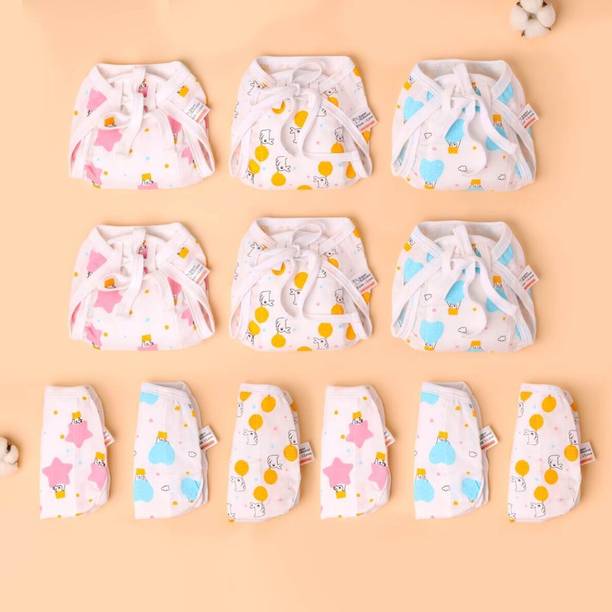 Superbottoms BASIC Muslin Langot Pack of 12 | Incredibly Soft & Gentle for 0-9M Baby