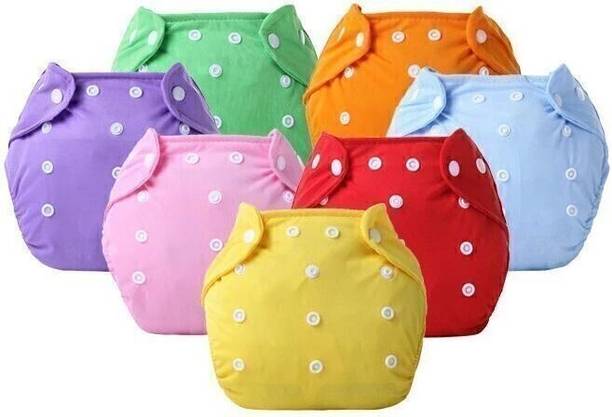 Hokista Reusable Cloth Baby Diaper with inserts pad, Washable Nappy (Pack of 2)