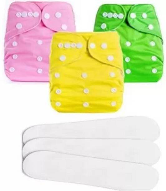 Kidsify Diaper for new born Babies (3 DIAPER + 3 INSERT)