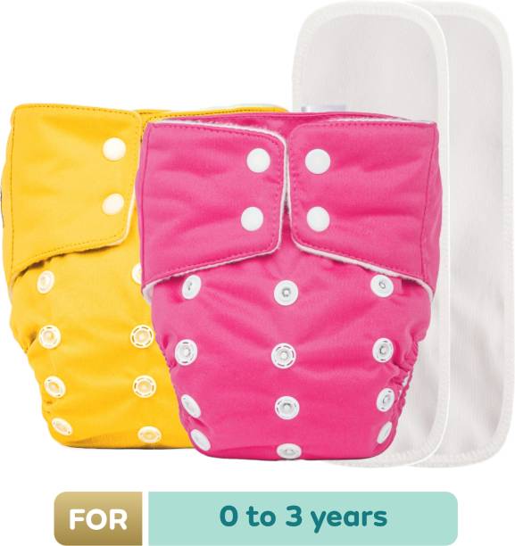 MYLO Baby Reusable Cloth diapers + Insert Pad, Adjustable, Oeko Tex Certified, 3M-3Y
