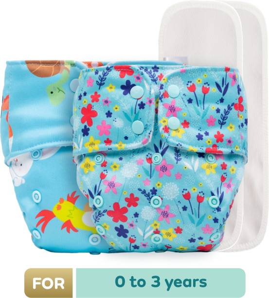 MYLO Baby: Reusable Cloth Diapers + Insert Pad, Washable, 100% Absorption, 0 - 3 yrs
