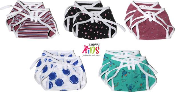 Humppy Kids Multicolour Printed Hosiery Cotton Nappies Langot for Babies