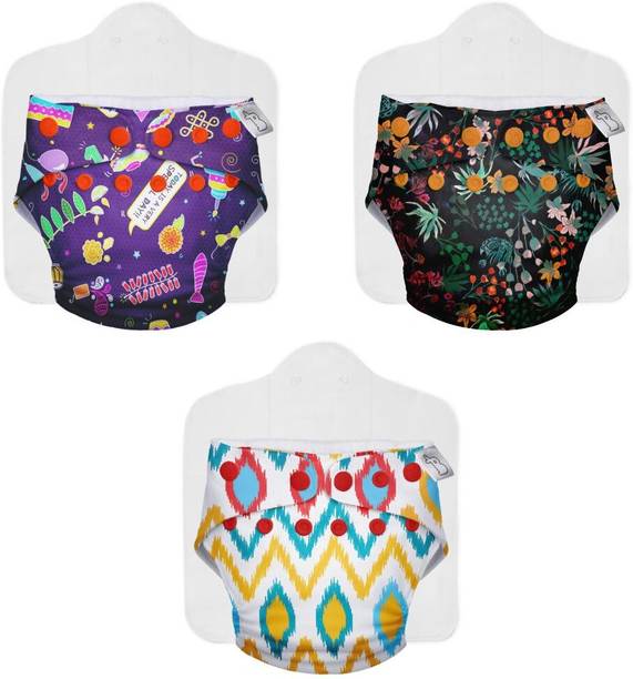 Superbottoms NEW UNO Freesize Cloth Diaper with 3 Organic Soaker for baby 3 Month to 3 Yr