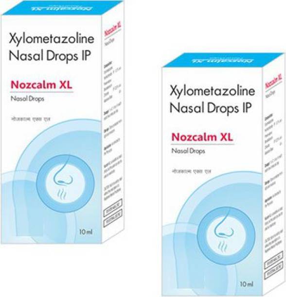 Nozcalm XL 0.1 % Nasal Drops Instant Relife Cold and Manual Nasal Aspirator