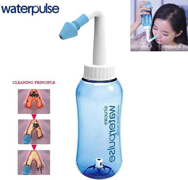 MJAYente waterpulse nasal wash bottle Manual Nasal Aspirator (Multicolor) Manual Nasal Aspirator