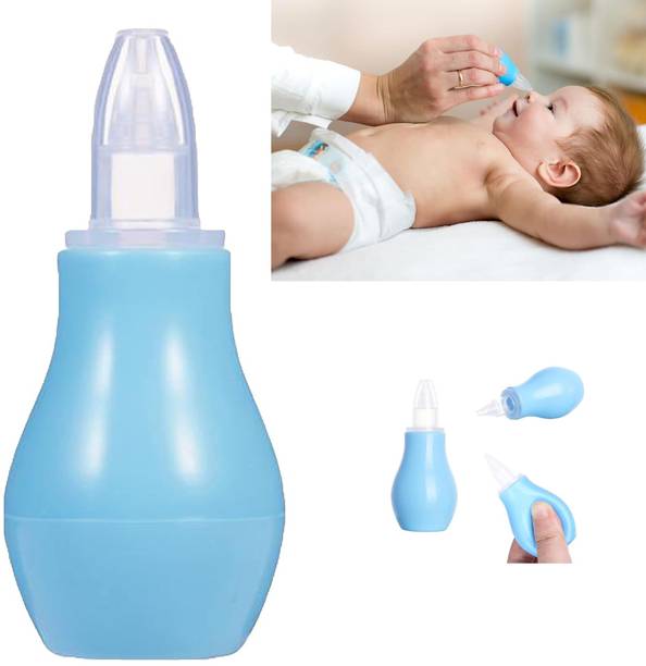 DECRONICS Nose Cleaner, Nasal Aspirator with Silicone Nozzle for Baby( Pack Of 1) Manual Nasal Aspirator