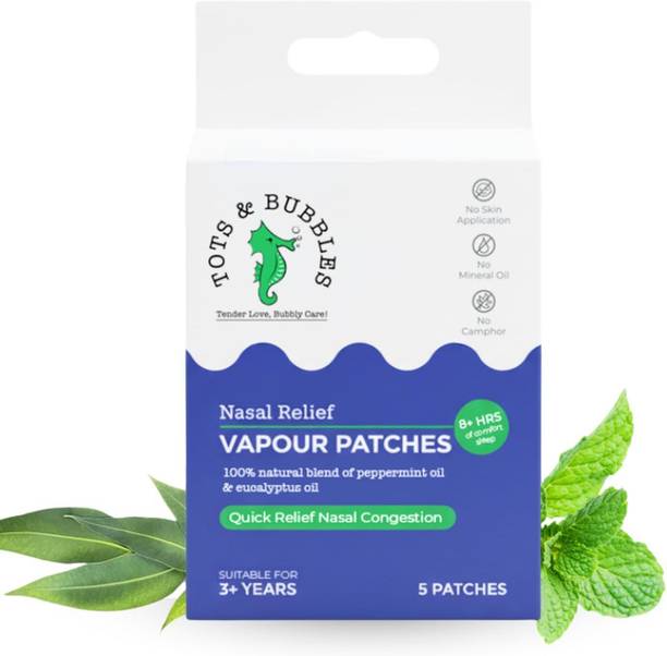Tots & Bubbles Tots and bubbles Nasal Vapour Patches Pack-1 Manual Nasal Aspirator