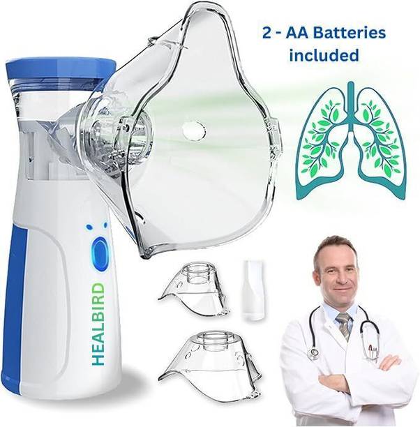 HEALBIRD Mini Portable Mesh Nebulizer for Adults & Kids [USB & Battery operated] Nebulizer