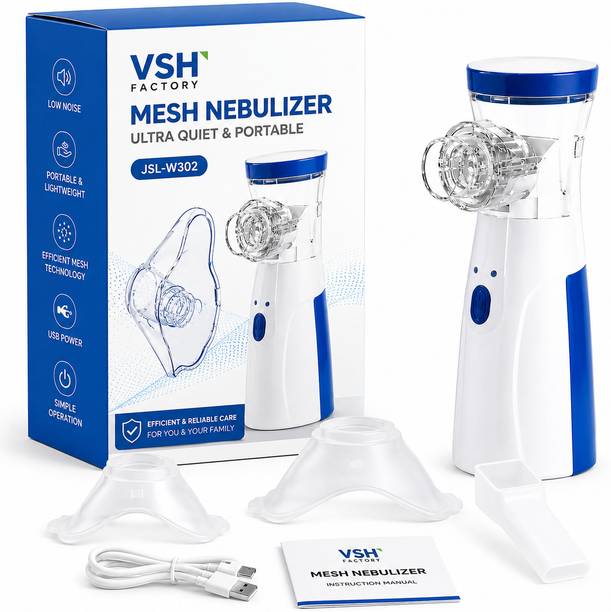 VshFactory Portable Mesh Nebulizer Machine for Adults & Kids Nebulizer
