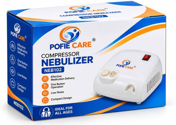 POFIE CARE Compressor Nebulizer Quick & Fast Relief for Cough, Cold, Asthma Nebulizer