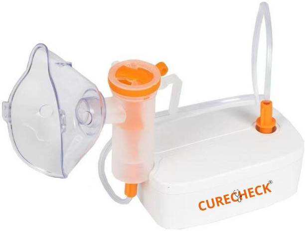 curecheck Portable Nebulizer Steamer Machine for Adult & Kids for Cold & Cough | Low Noise Nebulizer