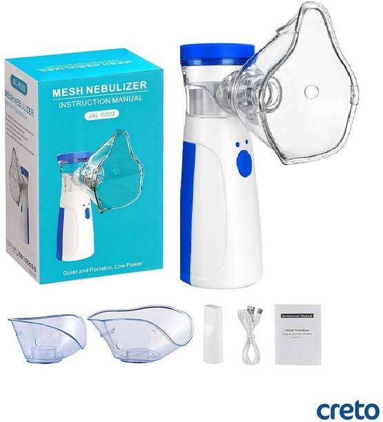 CRETO JSL4W302 Mesh Nebulizer for Adults & Kids, Handheld Machine Mesh Nebulizer