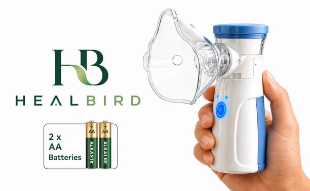 HEALBIRD Mini Portable Mesh Nebulizer for Adults & Kids [USB & Battery operated] Nebulizer