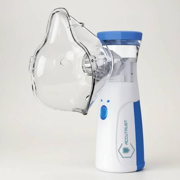 Accutrust Portable Mesh Nebulizer Machine | Rechargeabl Asthma, Cold, Allergy, Respiratory Nebulizer