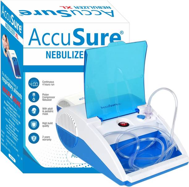 AccuSure Compressor Machine Kit with Mouth Piece, Child and Adult Mask Nebulizer