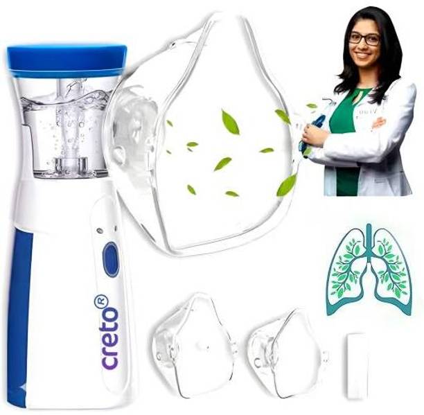 CRETO Rechargeable Mesh Nebulizer Lightweight Portable Inhaler Machine Nebulizer