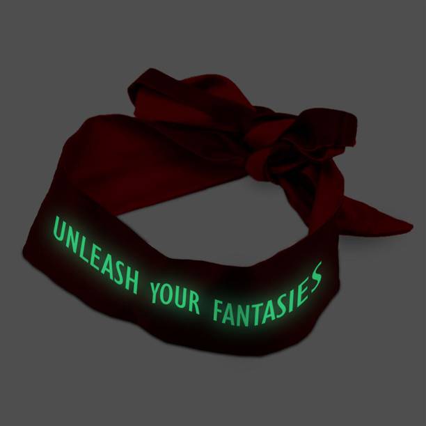 Exciting Lives Glow In The Dark Fantasy Blindfold Eye Mask - Soft Satin Eye Mask Sleep Mask Eye Shade