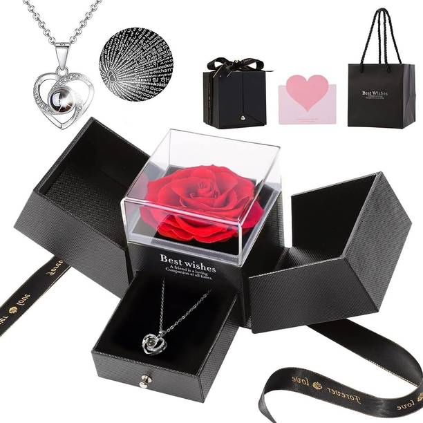 DRYZOO Jewellery, Artificial Flower, Showpiece, Greeting Card Gift Set