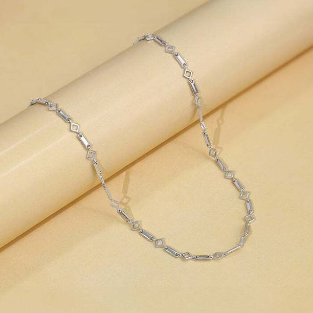 Rhodium Plated Sterling Silver Chain